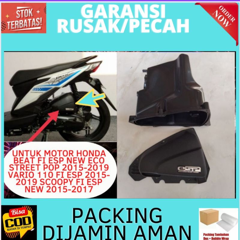 Cover Kaper Tutup Rumah Box Bok Filter Udara Beat Fi Beat Street Beat Pop Scoopy Fi Esp Vario 110 fi
