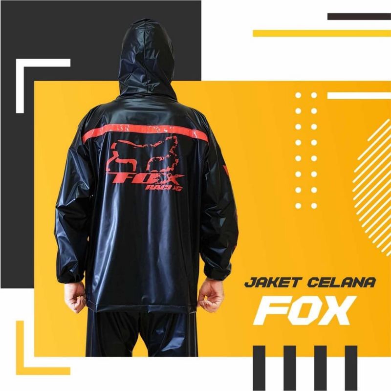 Jas Hujan Jaket Celana Fox Schoctlight
