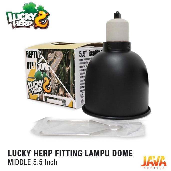 Lucky Herp Fitting Lampu Dome Middle Reptil Torto 5'5 inch