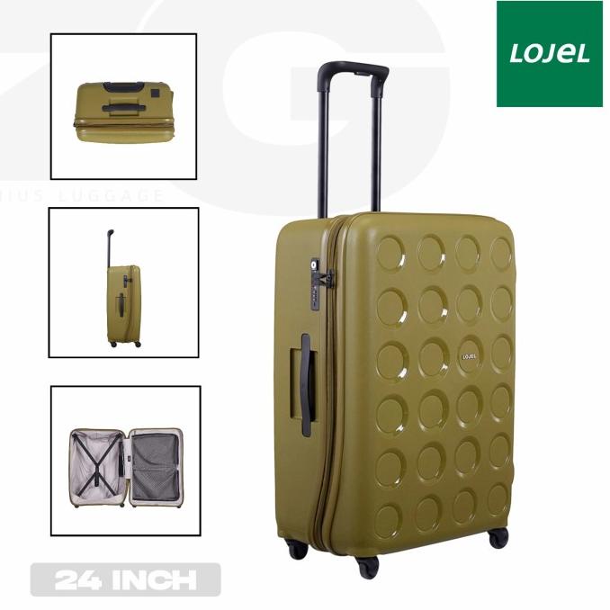 Koper 24 Inch Lojel Vita Medium + Tsa Lock Original - Hijau Storolala
