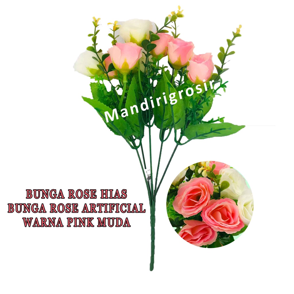 Bunga Rose Artificial * Bunga Rose Hias * Bunga Hiasan * Bunga Cantik Rose 510