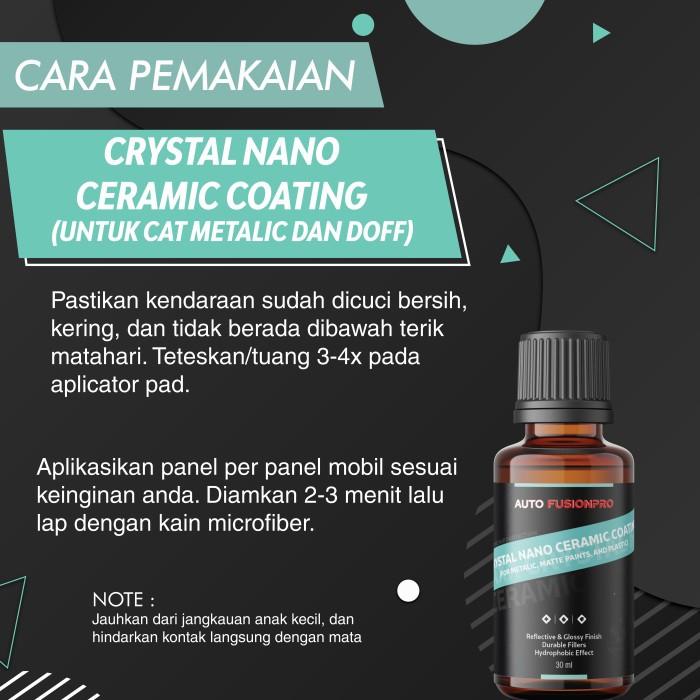 Crystal Nano Ceramic Coating Untuk Cat Metalic, Doff dan Plastik
