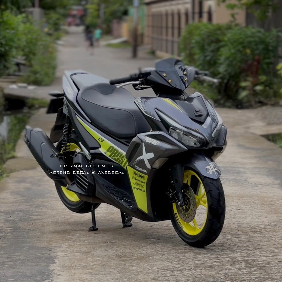 Striping Aerox New Connected Prostreet Yamaha / Stiker Motor Variasi Aerox Baru / Stock Decals