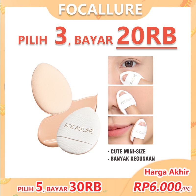 Focallure Mini Finger Makeup Puff Soft Cosmetic Puff Sponge Makeup Tools Beauty Applicators