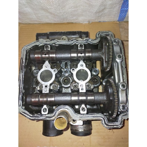 Block blok cylinder head kop busi Ninja 250 fi old original copotan