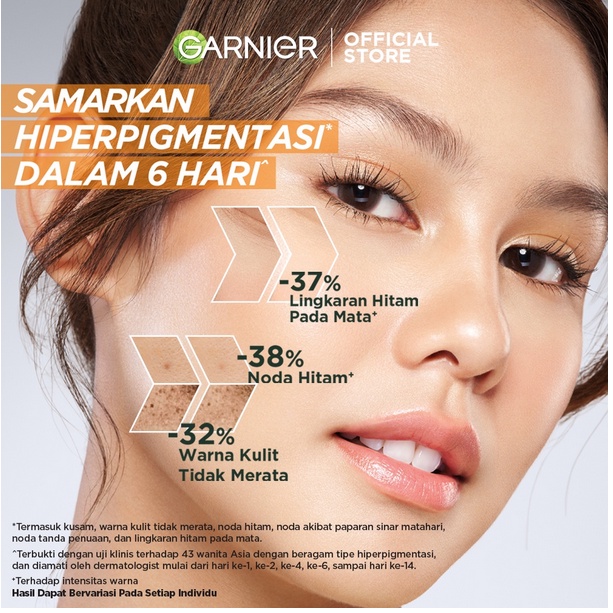 GARNIER BRIGHT COMPLETE Ampoule Vitamin C Hiperpigmentasi Serum ❤ jselectiv ❤ Solusi Samarkan Hiperpigmentasi dari GARNIER - ORI✔️BPOM✔️COD✔️