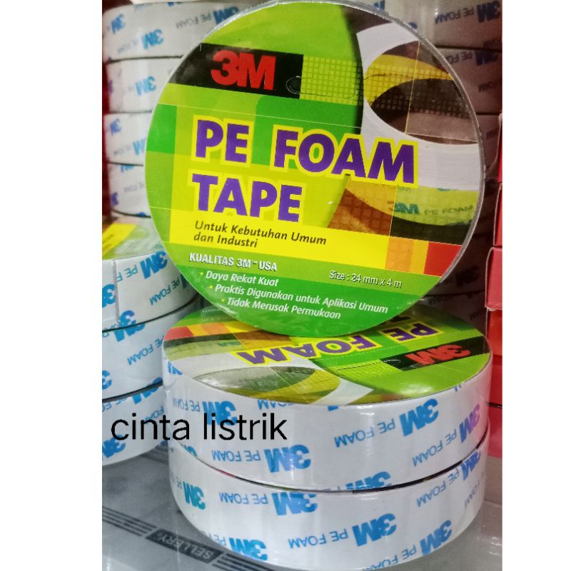 

3M PE FOAM TAPE 1600TG DOUBLE TAPE 24MM X 4 MTR ORIGINAL