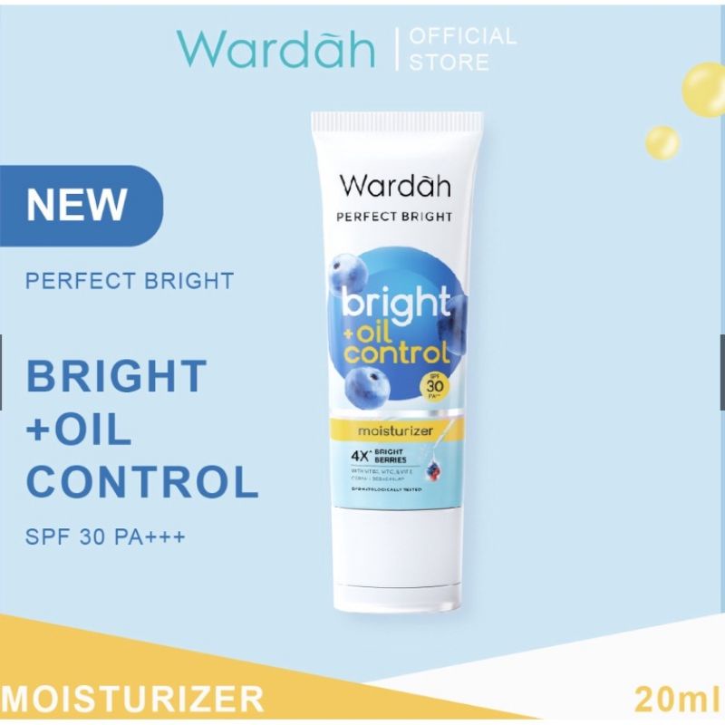 Wardah Perfect Bright Moisturizer Bright+Oil Control Spf 30 PA+++ 20ml