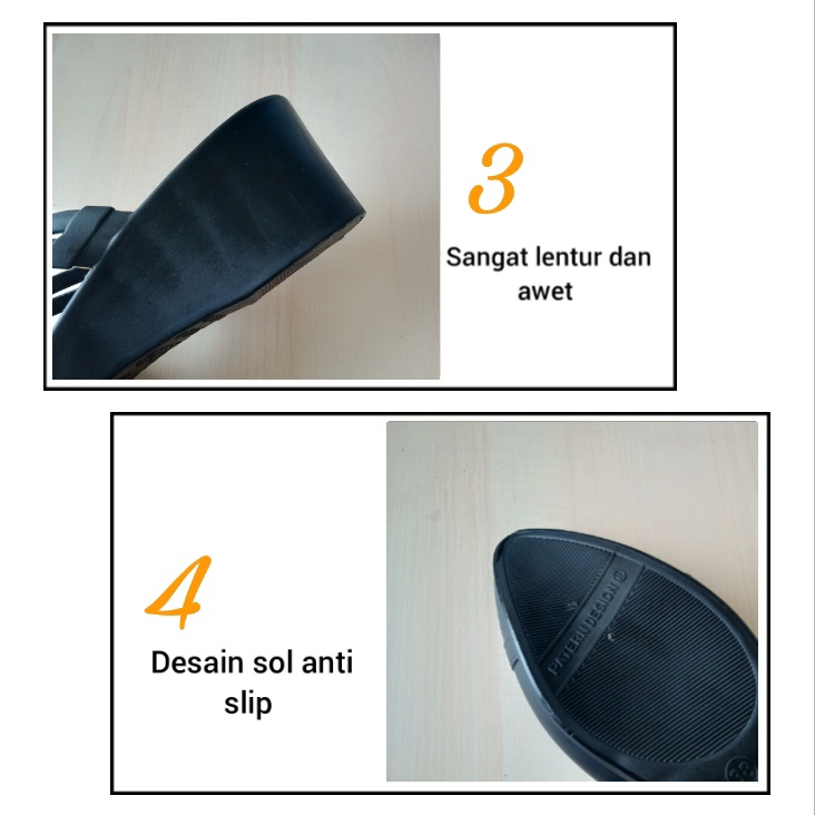 gof NEW ERA LB-13002 &amp; LB E 13012 Sandal Selop Wedgest Sepatu Karet Jelly Wanita Original 37-40