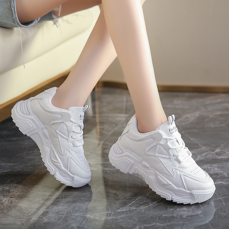 AVANCEID 1874 Sepatu Sneakers Wanita Sekolah Olahraga Sport Hitam Putih Import