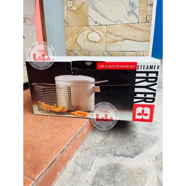 CuciGudang‼️FREEbubblewrap ‼️ Panci Fryer Maspion (stok lama,kualitas bahan dijamin TEBAL) Penggoren
