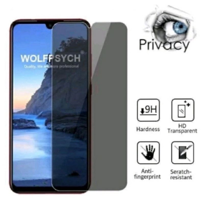 Tempered Glass Spy Anti Gores Matte Privacy Full Layar Premium