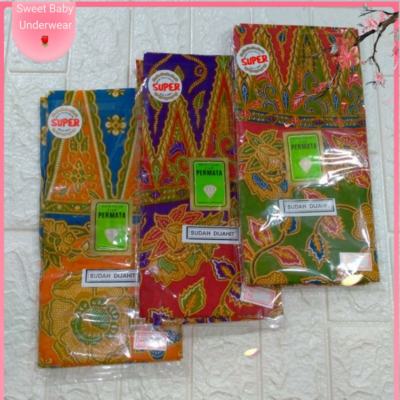 1 PCS KAIN SARUNG BATIK PERMATA || KAIN SARUNG JARIK WANITA MELAHIRKAN/KAIN SARUNG BATIK WANITA MELA