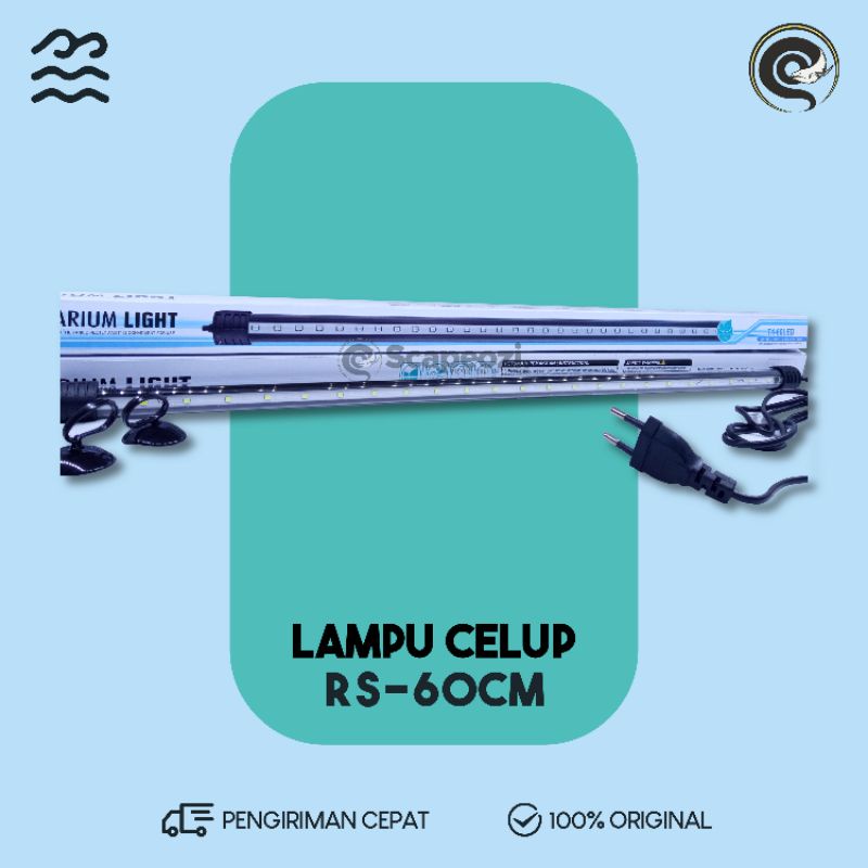 LAMPU CELUP LED AQUARIUM AKUARIUM AQUASCAPE T6 ROSSTON 60 CM