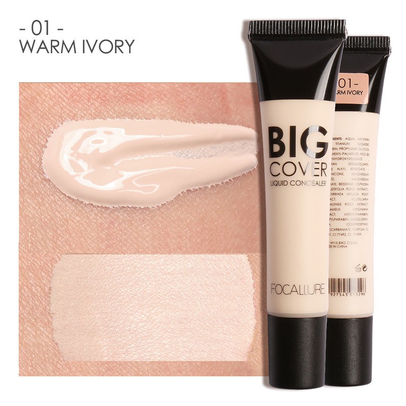 FOCALLURE Big Cover Liquid Concealer-Face MakeUp Untuk Mata FA31