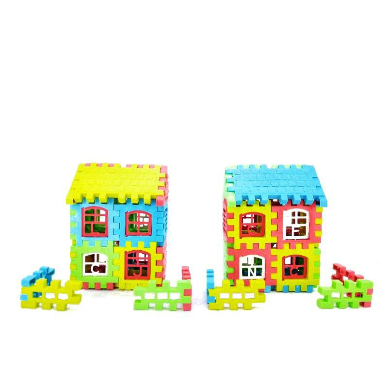 FUNNY BLOCK MAINAN PUZZLE RUMAH MAINAN EDUKASI BONGKAR PASANG PUZZLE RUMAH MURAH