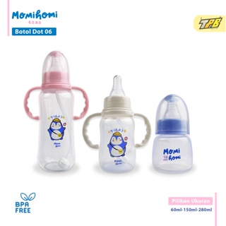 Image of MOMI HOMI botol susu 06 bayi asi formula wide neck botol dot silikon Nipple feeding bottle 60 150 280ml bpa free Anti Colic