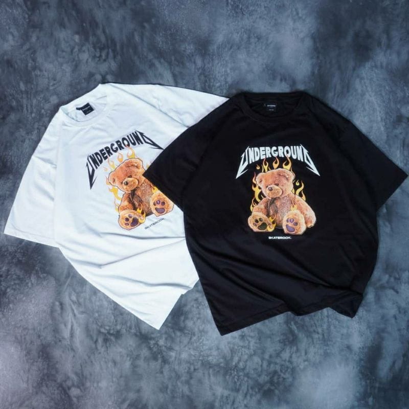 MakeGrosir - TSHIRT / KAOS OVERSIZE UNDERGROUND BEAR