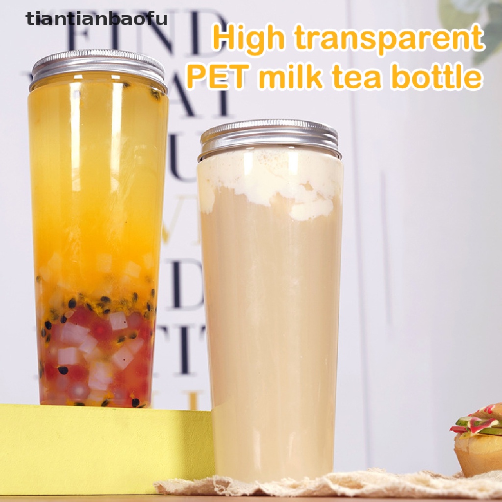 Botol Plastik Transparan Sekali Pakai Untuk Susu Teh Jus Buah Kopi