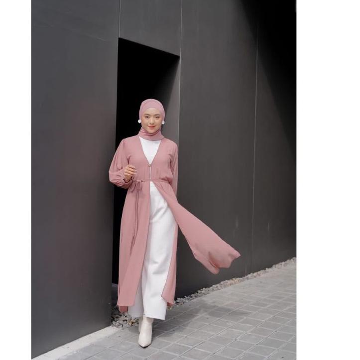 Sale Long Cardy Laura / Long Outer/ Cardigan Bahan Ceruty Baby doll