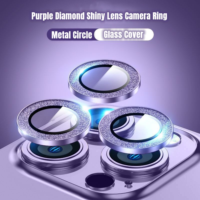 1 Set Ring Pelindung Lensa Kamera 3D Untuk IPhone 14 / 14 Pro Max / Plus / 12 Pro Max / 12 12 Mini / 12 Pro Sapphire Glass