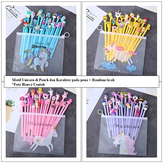 20 Pcs Pena Pouch Set Pulpen Karakter OSM-ST0056