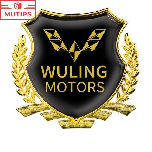 2pcs Stiker emblem logo Wuling Confero Cortez Almaz Confero s Untuk Fender Samping Mobil