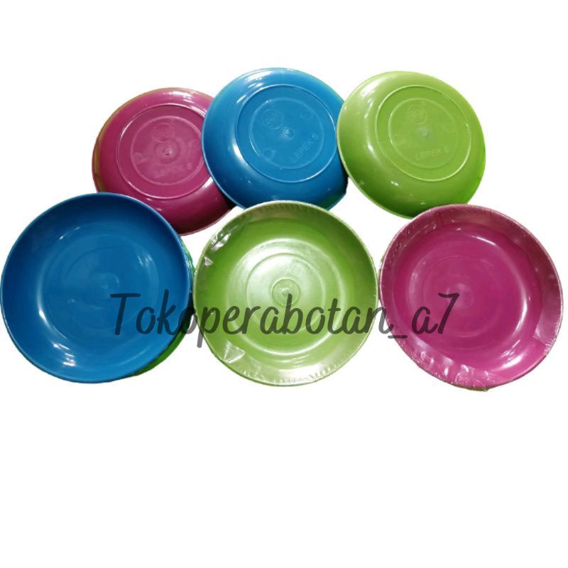 Lepek plastik murah (12pcs)/lepek plastik biasa/piring kecil tipis/lepek snack