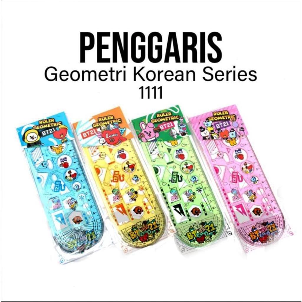 

BTS 919 - Penggaris Geometri Bt21 Korean Series Penggaris Geometric Matematika Perlengkapan Alat Tulis Sekolah Anak