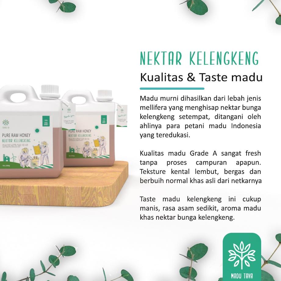 

FREE ONGKIR!Madu Murni Asli Tava Nektar Kelengkeng 1kg Grade A 100% Alami Pure Natural Raw Honey|SQ4