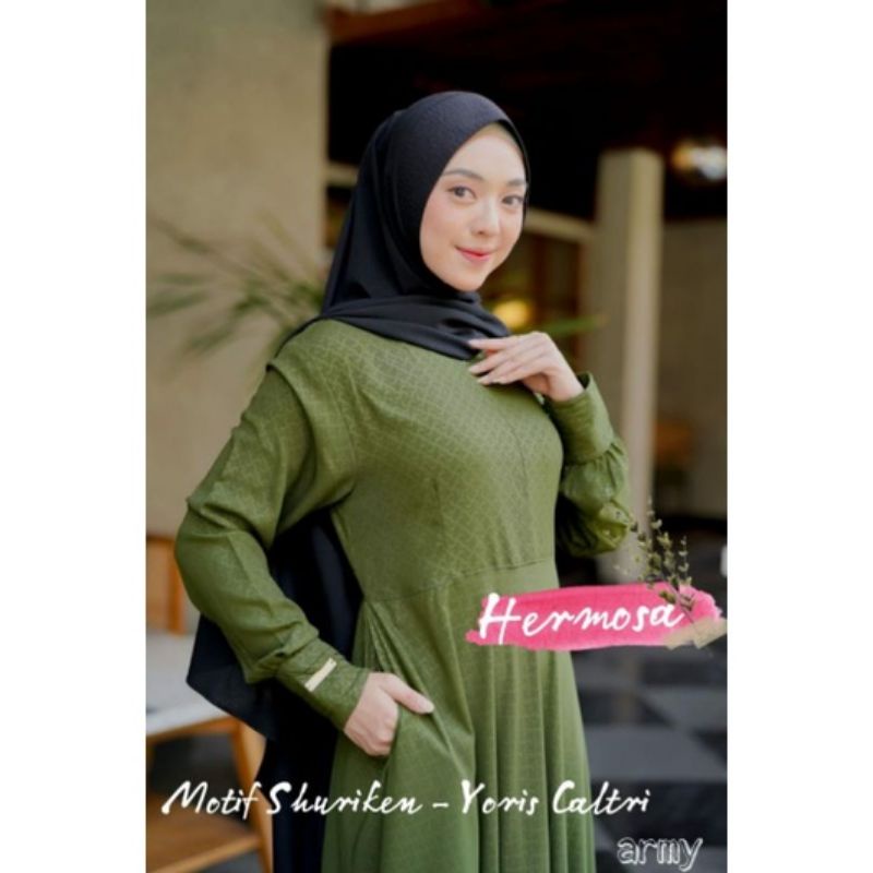 Gamis Hermosa Original Yoris Caltri Shuriken Army