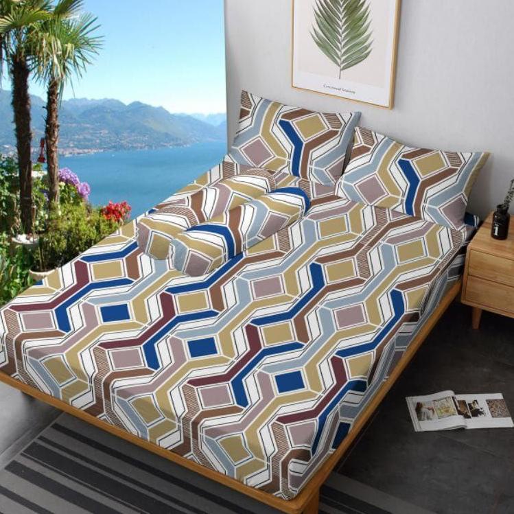 KRG.18Oc22ј ◦ Sprei kotak aesthetic ukuran 180x200/160x200/120x200 queen/king / sprei kotak ungu / s