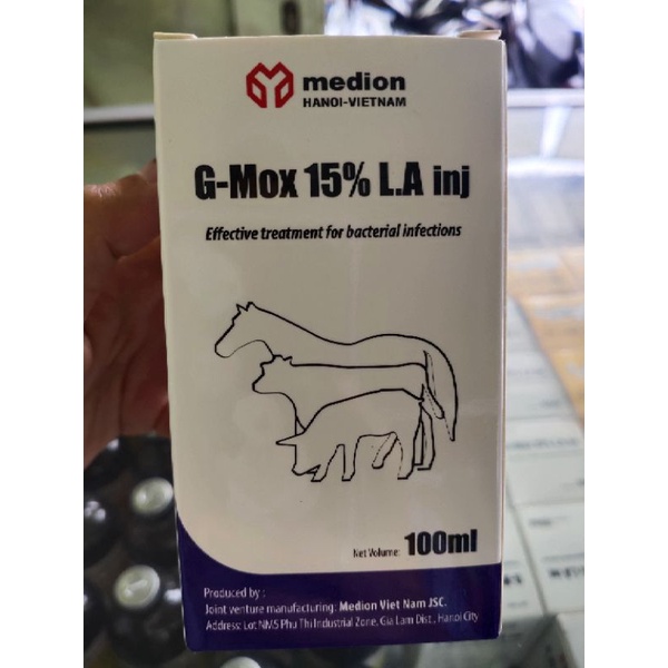 G-MOX 15% LA INJ kemasan 100ml / injeksi medion