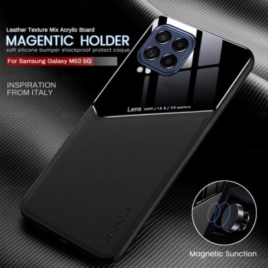 Jual SAMSUNG M33 M53 5G SOFT CASE PREMIUM PLEXIGLASS LEATHER - M33 5G Biru Murah