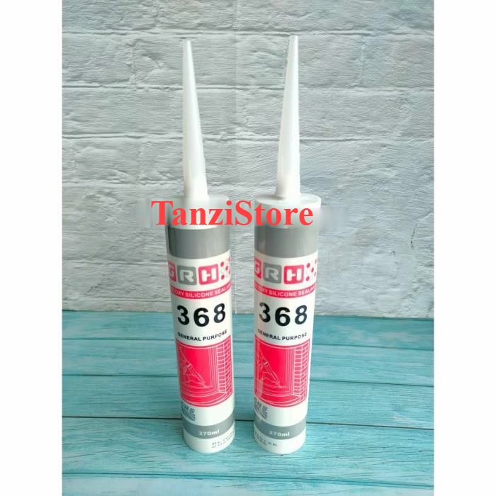 

GRH 368 Lem Kaca Silikon Silicone Sealant General Purpose 270 ML - Hitam