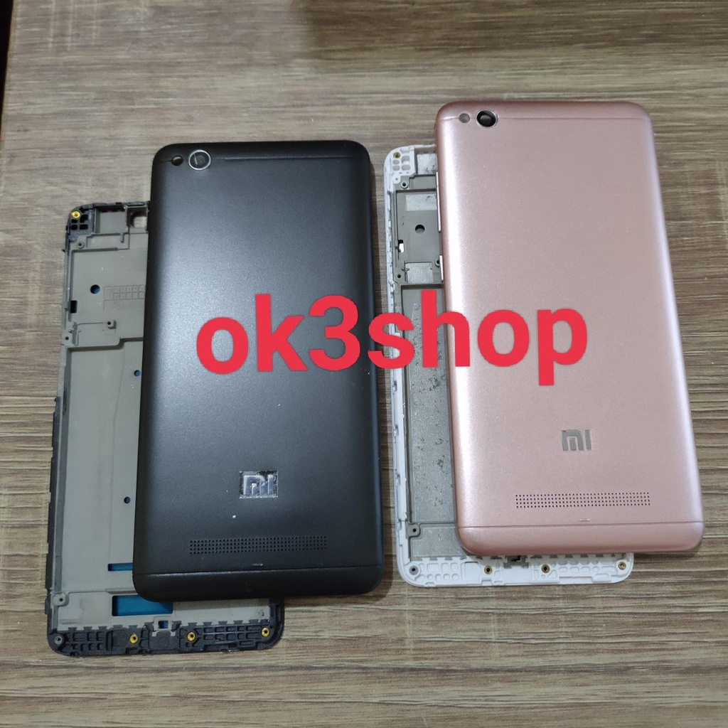 Backdoor Casing Tutup Belakang + Frame Lcd Tulang Tengah HP Xiaomi Redmi 4A Backdor Xiomi Redmi 4A B