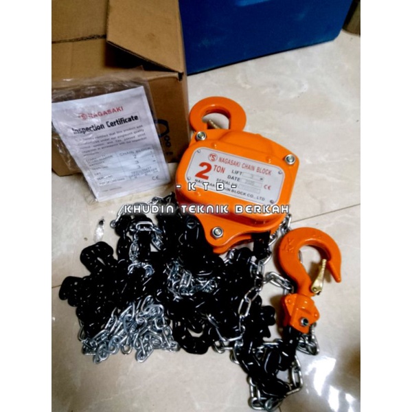 Nagasaki Chain Block Manual 2 Ton 3 Meter