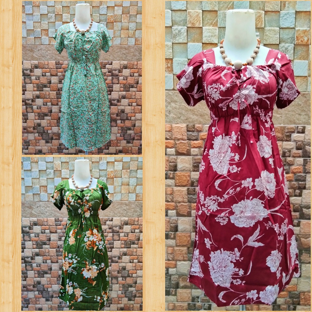 Dress BCL pendek bali murah, daster BCL bali, flowly midi dress, daster bali kerut dada, pakaian wan