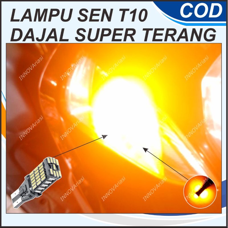 LAMPU SEN DAJAL DAJJAL MOTOR T10 T15 LED SUPER BRIGHT 45 MATA CANBUS NO ERROR SUPER TERANG PALING TE
