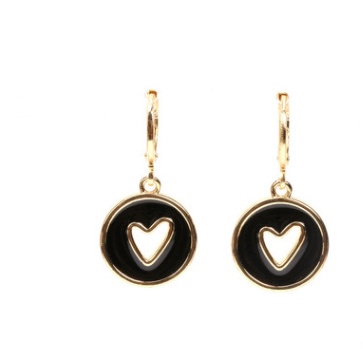 Anting Bentuk Hati Model hollow Bahan Tembaga