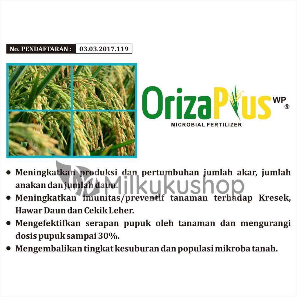 PUPUK HAYATI ORIZAPLUS 100 GRAM PER SACHET KEMASAN PABRIK