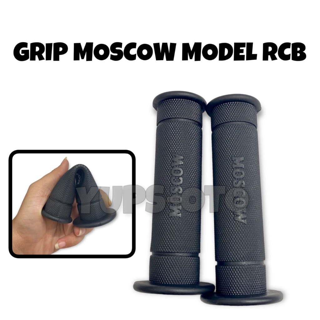 HANDGRIP MODEL RCB TULISAN MOSCOW LEMBUT GRIP MOSCOW MODEL RCB SEPASANG HANDFAT VARIASI MOTOR PNP HAND GRIP MOTOR UNIVERSAL SEMUA MOTOR