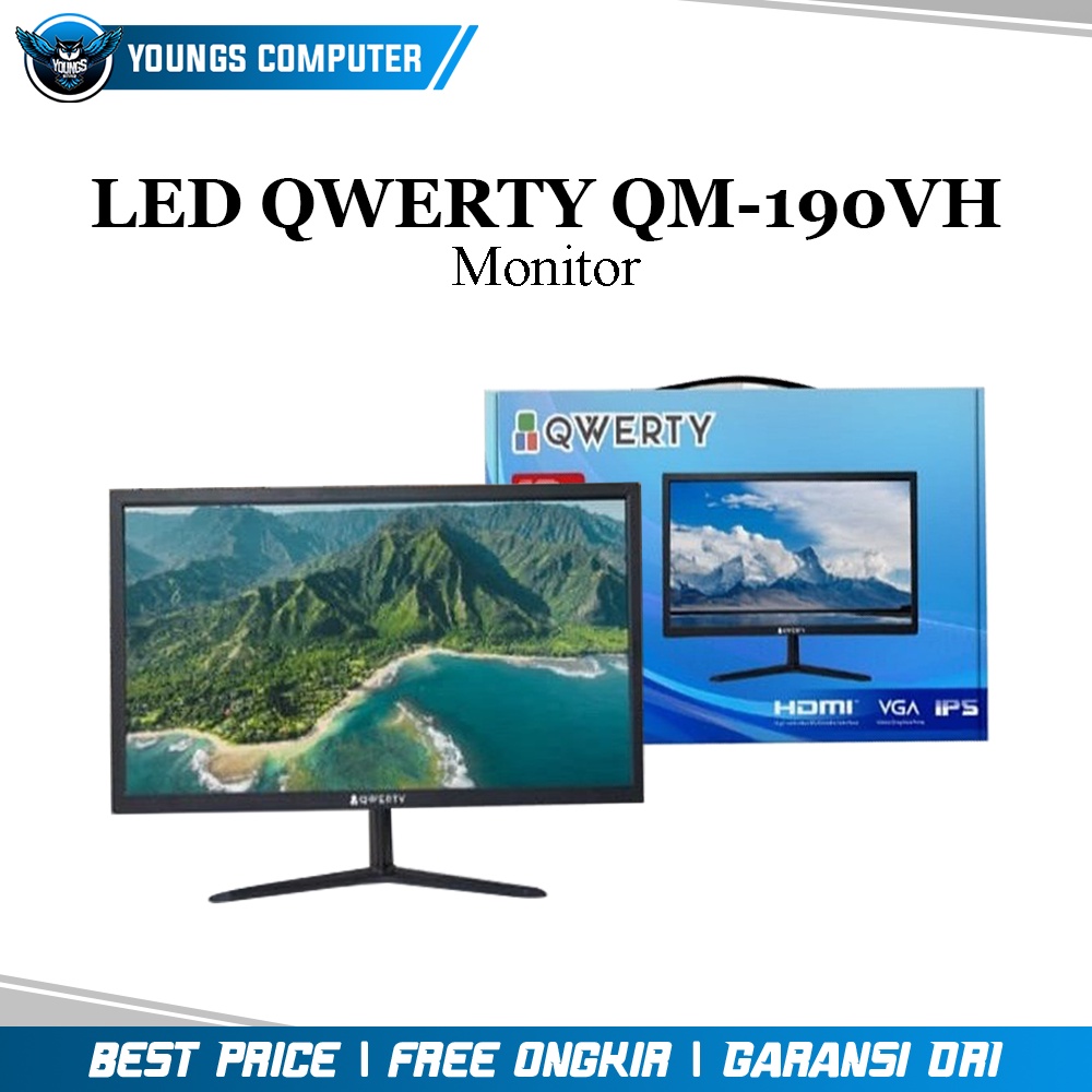 LED Monitor QWERTY QM-190VH | 19 Inch HDMI VGA HD