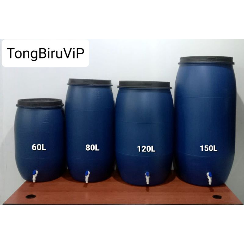 Jual 150l Tong Air Biru Kran Tebal And Kuat 150l Termasuk Tutup Seal Dan Kran Shopee Indonesia 1152