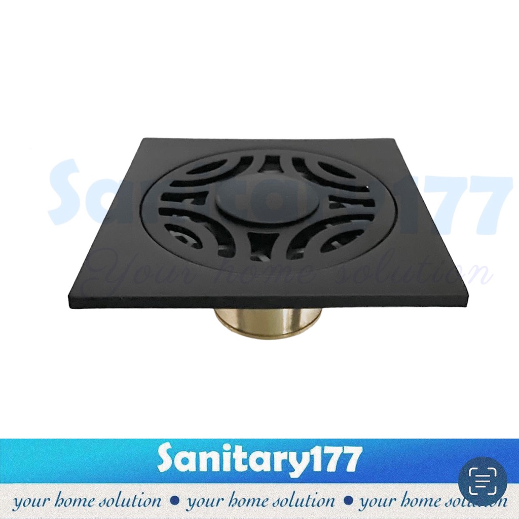 Saringan Got mesin cuci Stainless HITAM -Floor drain Stainless black tebal pembuangan air kamar mandi strainer drainer air bathroom selang mesin cuci