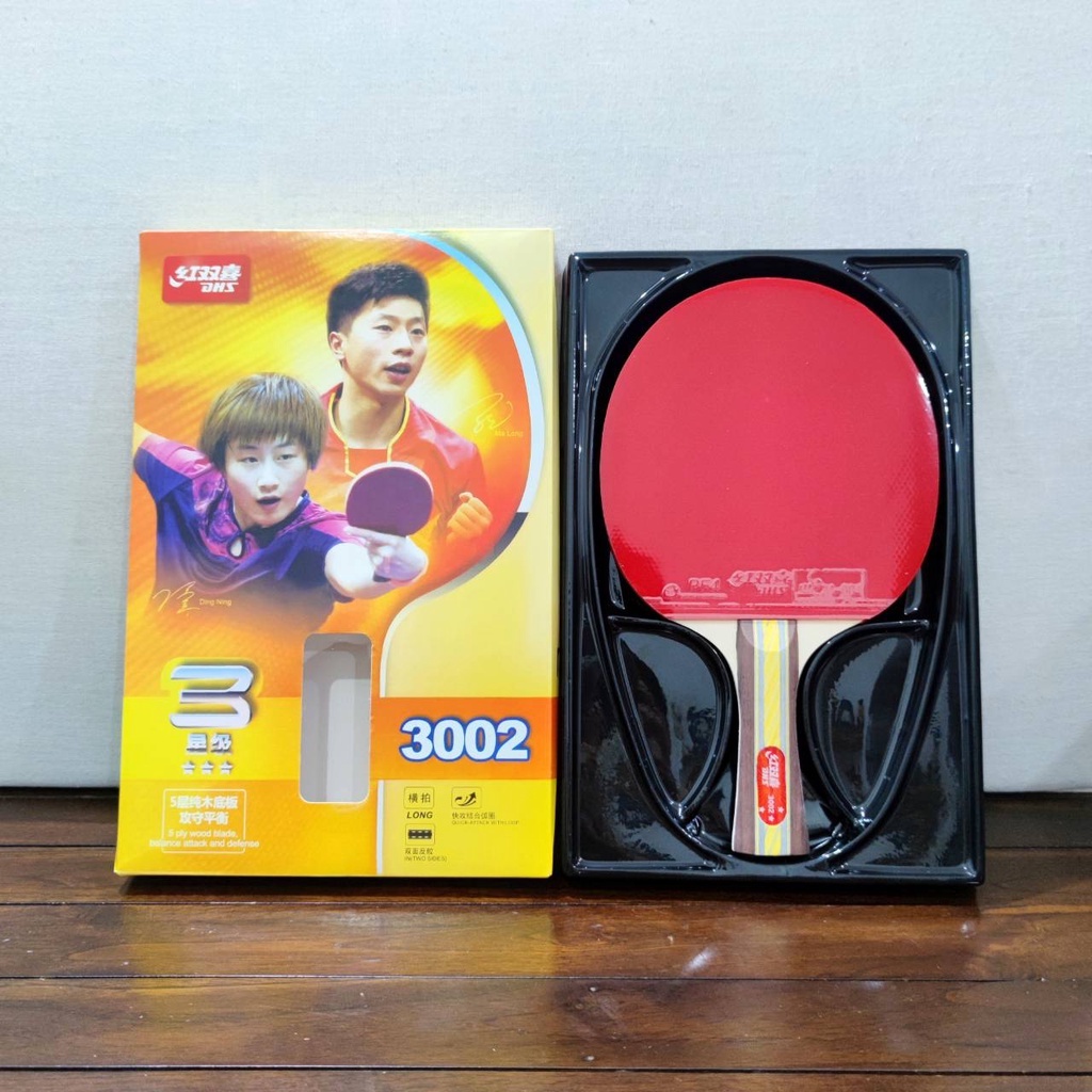 Bet Pingpong DHS R 3002 - Bet Tenis Meja DHS 3002 - Bat ping pong DHS