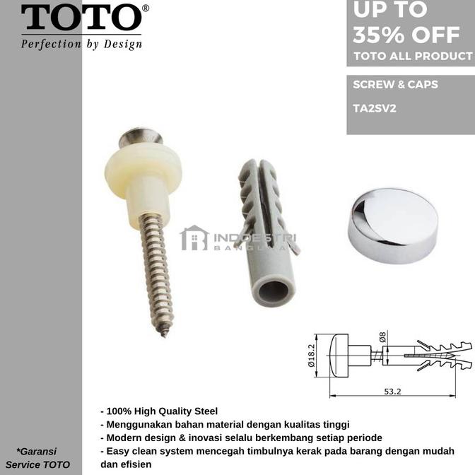 >>>>>] Baut Samping Closet TOTO TA2SV2 / Ring Penutup Closet TOTO