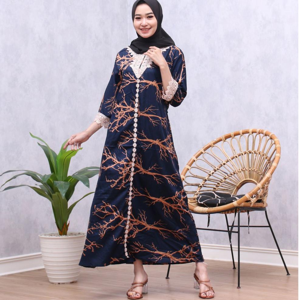 daster lengan panjang model/ daster gamis lengan panjang/ daster muslimah lengan panjang/ daster wan
