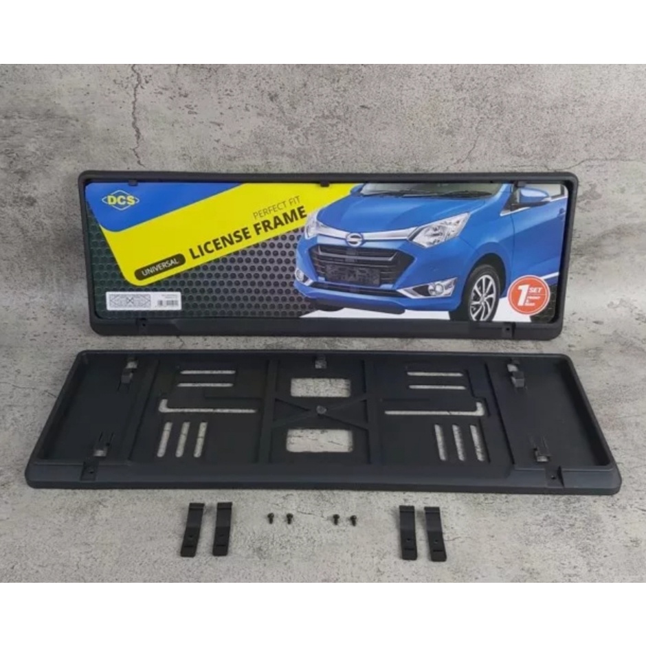 Breket JDM Hitam Carbon dan Frame Plat Nomor Mobil High Quality Murah Untuk Semua Jenis Mobil