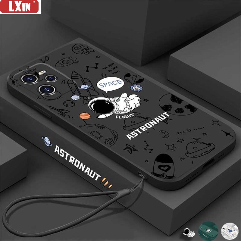 Soft Case Silikon Desain Astronot Luar Angkasa Untuk Realme C55 C53 Realme 10 C33 C31 C30 C35 C21Y C25Y C21 Realme 8I C11 C25 C17 C15 C12 C3 C2 7i 5 5i 6i 6 Pro 7 Pro